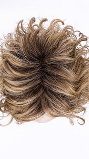 LIGHT BERNSTEIN ROOTED 14.26.27 | Medium Ash Blonde, Light Golden Blonde, and Dark Strawberry Blonde with Shaded Roots