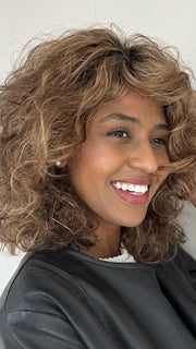 Sophia host @ wigs.com/LIVE wearing STORYVILLE by ELLEN WILLE in color:  HOT MOCCA ROOTED