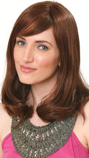 ADELLE (HT) Hand-tied by Wig Pro in OPUS ONE | Blends of Medium Chestnut Brown (6), Medium Auburn (31) and Dark Auburn (33)