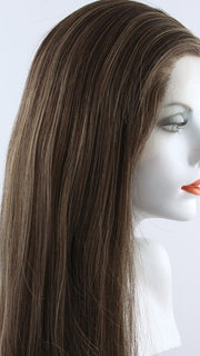 ROCKY-ROAD Medium Chestnut Brown Highlighted with Strawberry Blonde and Ash Blonde