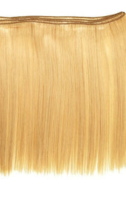 Silky Straight Extension Weft. Machine stitched wefts of gorgeous, hi-quality silky straight human hair with an Overall length of 22".