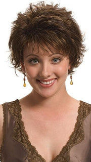 Felicity by Wig Pro is a short, textured and voluminous style | Color Pine Cone
