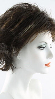 4/16/27HL Blend of Dark Brown and Dark Ash Blonde with Strawberry Blonde Highlights