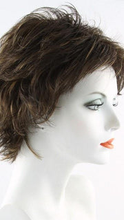 6/28F Medium Chestnut Brown Frosted with Strawberry Red