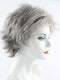 92 Dark Brown Blended with 90% Grey on top, gradually darkening 50% Grey tips